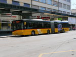Postauto - Gelenkbus Solaris  BE  26614 unterwegs auf der Linie 74 in der Stad Biel am 10.07.2016