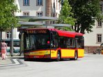 HSB Solaris Urbino 12 Wagen 16 am 16.08.16 in Hanau Freiheitsplatz auf der Linie 1