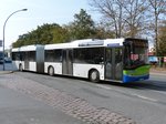 Solaris Urbino 18 der BVSG, PM-AV 546 (1546) in Teltow-Stadt im Oktober 2016.