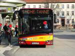 HSB Solaris Urbino 18 Wagen 81 am 15.02.17 in Hanau Freiheitsplatz