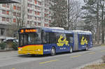 Solaris Bus der Post auf der Linie 84, bedient die Haltestelle Liebrüti. Die Aufnahme stammt vom 10.02.2017.
