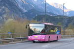 Solaris Urbino LA-459BK der Landecker Verkehrsbetriebe als Stadtbus Landeck an der Haltestelle Landeck-Zams Bahnhof.