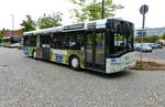 Bei den Stadtbetrieben in Weiden Oberpfalz findet man fast ausschließlich Busse von Solaris, sowie diesen hier am Busbahnhof 29.04.2018