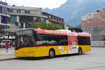 Solaris Bus Bus der Post, auf der Linie 102, bedient die Haltestelle beim Bahnhof Interlaken West.