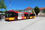 HSB Solaris Urbino 18 Facelift Wagen 85 am 28.06.19 in Hanau Freiheitsplatz 