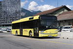 Solaris Urbino von Ledermair SZ-433ZL, abgestellt am Frachtenbhf./Autoverladung in Innsbruck.