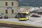 Solaris Urbino von Postbus (BD-14329) als Schienenersatzverkehr für die Karwendelbahn, bei der Verladestelle am Hauptbahnhof Innsbruck. Aufgenommen 3.6.2020.