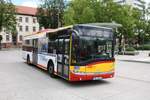HSB Solaris Urbino 12 Wagen 14 am 03.07.20 in Hanau Freiheitspatz 