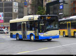 FART - Solaris Nr.84  TI 339184 in Locarno vor dem Bahnhof bei den Bushaltestellen am 12.02.2021