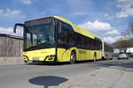 Solaris Urbino von Postbus (BD-16033) mit Hess-Anhänger als Linie 4123, in Volders umgeleitet über die Johannesfeldstraße. Aufgenommen 21.4.2021.