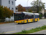 Postauto - Solaris  BE  52222 unterwegs in aarberg am 30.10.2021