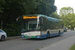 Solaris Urbino von Geldhauser (M-C 7766) als Linie 229 in Ottobrunn, Ottostraße.