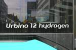 ICB Wasserstoff Solaris Urbino 12 Hydrogen Schriftzug am 06.10.22 in Frankfurt am Main