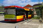 Hanauer Straßenbahn Solaris Urbino 12 Mild Hybrid Wagen 39 am 14.04.23 in Hanau Freiheitsplatz