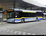Stadtbus Singen - Solaris Urbino 12  KN.JS  467 unterwegs auf der Linie 2 bei den Bushaltestellen vor dem Bhf.