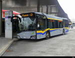 Stadtbus Singen - Solaris Urbino 12  KN.JS  482 unterwegs auf der Linie ( PAUSE ) bei den Bushaltestellen vor dem Bhf.