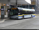 Stadtbus Singen - Solaris Urbino 12  KN.JS  484 unterwegs auf der Linie 5 bei den Bushaltestellen vor dem Bhf.