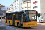 Postauto/Regie Bellinzona TI 339 205/PAG-ID 11422 (Solaris Urbino 8.9LE) am 1.10.2023 beim Bhf.