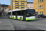 transN - Solaris Urbino  Nr.346  NE 145346 unterwegs auf der Linie 303 in La Chaux de Fonds am 17.01.2026