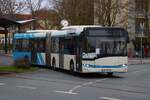 Omnibusbetrieb Keller Solaris Urbino 18 im Auftrag der ICB als SEV für die U7 am 13.03.26 in Frankfurt am Main