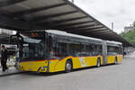 Solaris Bus der Post, auf der Linie 321, bedient am 05.06.2025 die Haltestelle beim Bahnhof Baden.