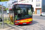 HSB Solaris Urbino 12 Wagen 18 am 14.04.26 in Hanau Freiheitsplatz 