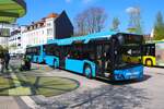 Heuser Bus Solaris Urbino 12 mit Anhänger am 14.04.26 am Freiheitsplatz