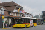 Solaris Bus der Post, auf der Linie 103, wartet am 29.07.2025 an der Haltestelle beim Bahnhof Interlaken Ost.