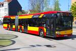 HSB Solaris Urbino 18 Wagen 92 am 14.04.26 in Hanau Freiheitsplatz
