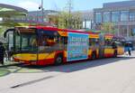 HSB Solaris Urbino 18 Wagen 76 am 14.04.26 in Hanau Freiheitsplatz