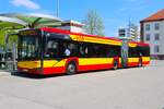 HSB Solaris Urbino 18 Wagen 72 am 14.04.26 in Hanau Freiheitsplatz