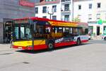 HSB Solaris Urbino 12 Wagen 38 am 14.04.26 in Hanau Freiheitsplatz