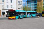 HSB Solaris Urbino 18 Wagen 87 am 14.04.26 in Hanau Freiheitsplatz