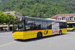 Solaris Bus der Post, auf der Linie 103, verl�sst am 29.06.2026 die Haltestelle beim Bahnhof Interlaken Ost.