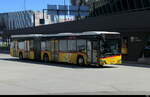 Postauto - Solaris Urbino 18  ZH 731003 bei der zufahrt zu dem Bushaltestellen beim Flughafen Z�rich am 28.07.2026