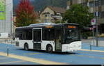 tpc - Solaris Urbino 8.9  Nr.691 auf dem Bahnhofplatz in Aigle am 30.09.2026