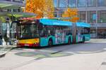 Hanauer Stra�enbahn Solaris Urbino 18 Wagen 87 am 24.10.26 in Hanau Freiheitsplatz 