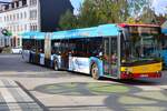 Hanauer Stra�enbahn Solaris Urbino 18 Wagen 78 am 24.10.26 in Hanau Freiheitsplatz 
