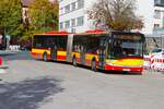Hanauer Stra�enbahn Solaris Urbino 18 Wagen 70 am 24.10.26 in Hanau Freiheitsplatz 
