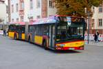 Hanauer Stra�enbahn Solaris Urbino 18 Wagen 84 am 24.10.26 in Hanau Freiheitsplatz 