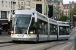 Bombardier TVR Spurbus/Trolleybus  stan , Nancy September 2022,   diese speziellen Fahrzeuge können mit einspuriger Gleisführung oder eigenständig fahren, sie verfügen über