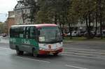Ein kleiner Yutong Linienbus in St. Petersburg gesehen am 19.09.2010.