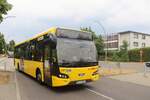 VDL Citea LLE der BVG in Richtung U-Bahnhof Rudow am 02. Juli 2021.