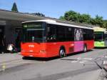 Busland AG, Burgdorf Nr. 22/BE 593 Volvo/Hess (ex AAGK, Koppigen Nr. 2) am 28. Juni 2008 beim Bahnhof Burgdorf.