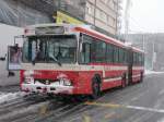 VB Biel - Volvo B 10 M   Nr.71  bei der Haltestelle beim Bahnhof  um 08.48 Uhr am 21.03.2008