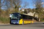 Bus Aue / Bus Erzgebirge: Irisbus Arway vom Omnibusbetrieb E. Meichsner GmbH, aufgenommen im Oktober 2017 am Bahnhof von Aue (Sachsen). 