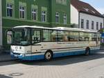 Irisbus Axer der MVVG in Neubrandenburg am 13.07.2018