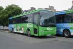 Am 22.07.2009 steht dieser IVECO Isisbus am Bahnhof in Paimpol in der Bretagne 