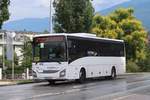 Iveco Crossway von Postbus BD-15114 als Schienenersatz für die Mittenwaldbahn in der Anton-Eder-Straße in Innsbruck.