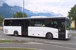 Iveco Crossway von Postbus BD-15114 als Schienenersatz für die Mittenwaldbahn in der Resselstraße in Innsbruck.